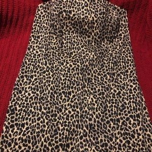 Lane Bryant strapless leopard dress w/tags size 16